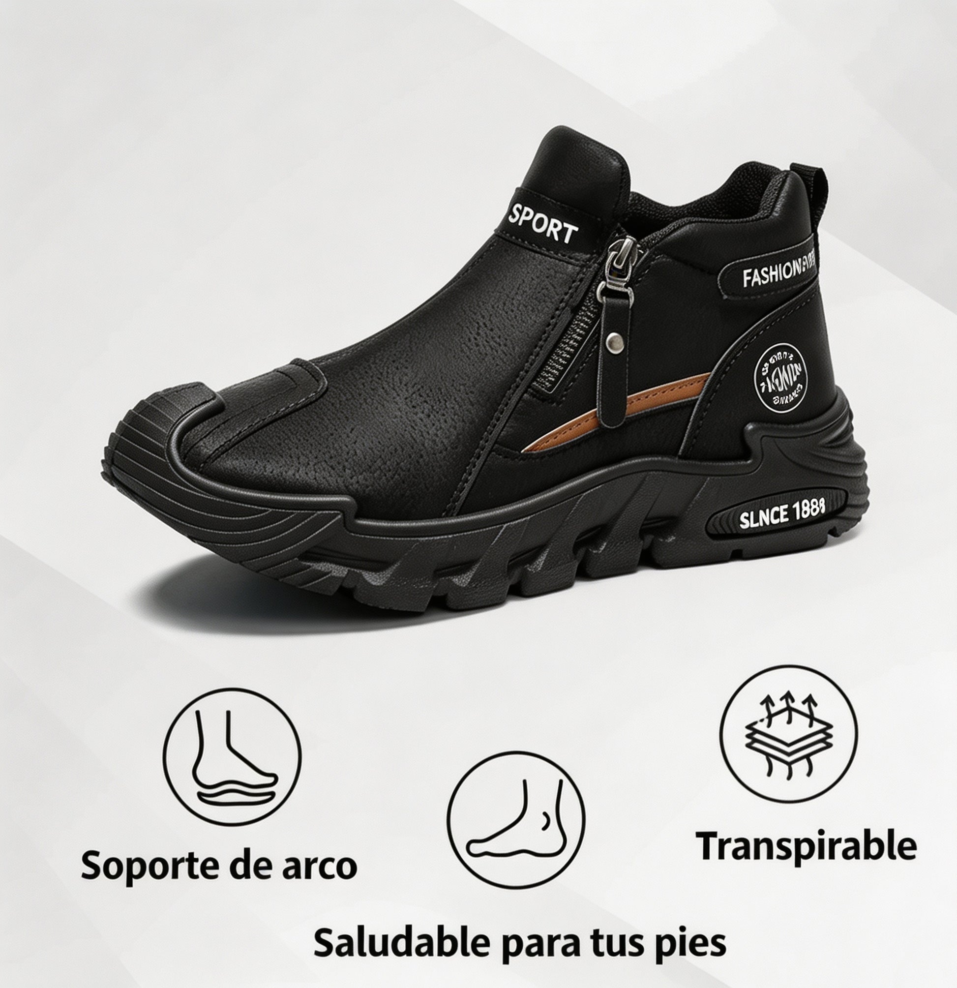 【⏰Hoy 50% de descuento - ¡termina pronto!🔥】Zapatillas de senderismo antideslizantes KEENPE® - Fabricadas en piel de vacuno italiana, con soporte para el arco del pie, cómodas y duraderas, ¡alivian las molestias en los pies!