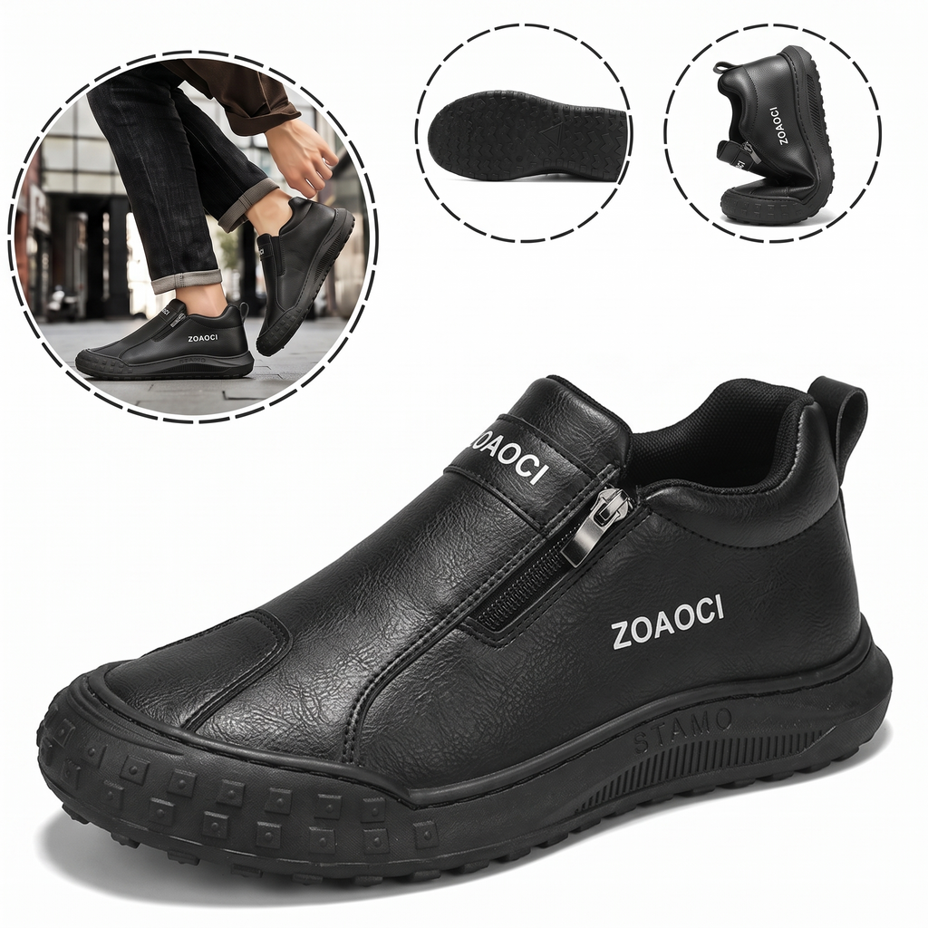 (🎉Último día para aprovechar el descuento del 40 %, ¡no te lo pierdas!) 🐂Zapatos ortopédicos para hombre, confeccionados en piel de becerro australiana👞 Piel ✅Cosidos a mano, soporte plantar: caminata cómoda, alivian el dolor