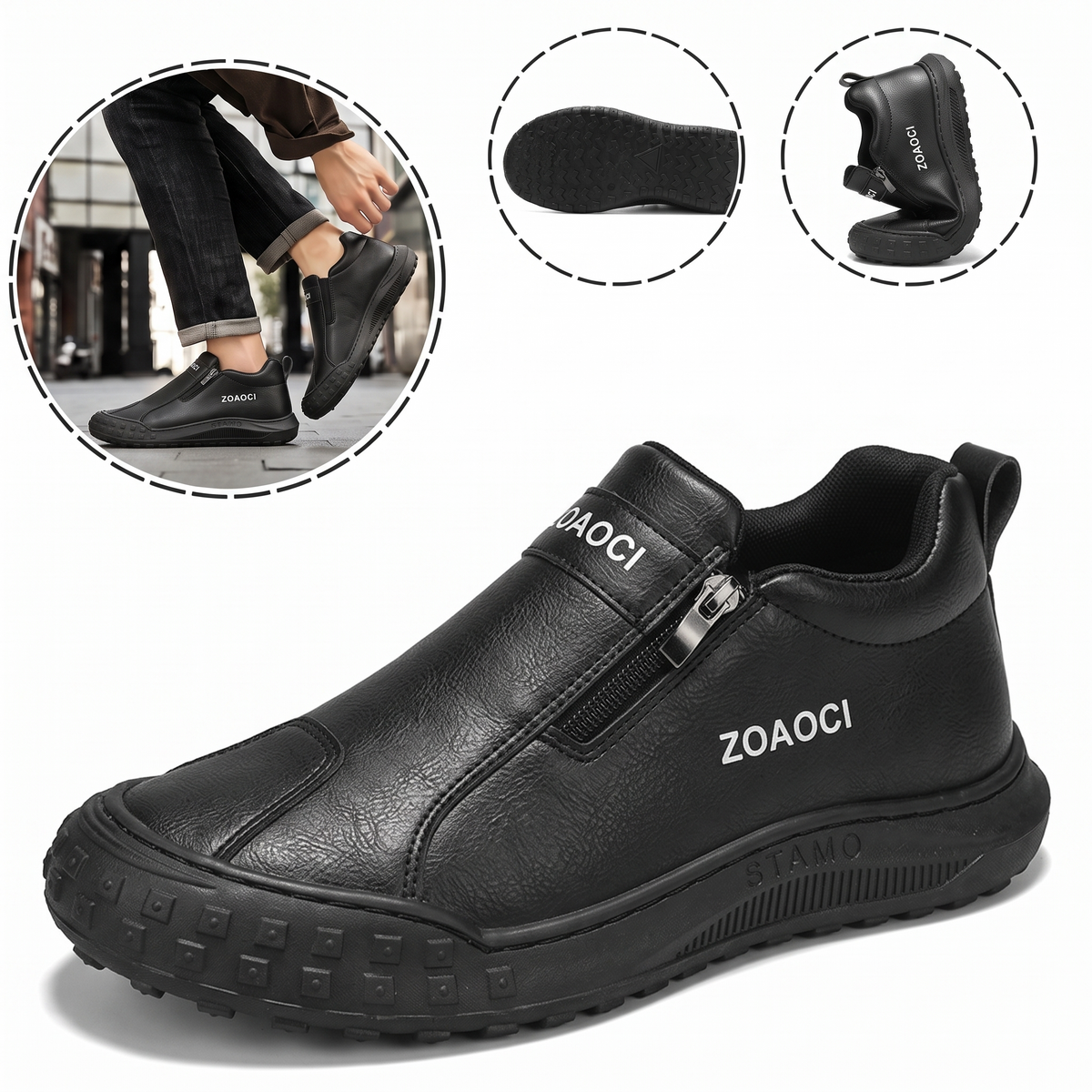 (🎉Último día para aprovechar el descuento del 40 %, ¡no te lo pierdas!) 🐂Zapatos ortopédicos para hombre, confeccionados en piel de becerro australiana👞 Piel ✅Cosidos a mano, soporte plantar: caminata cómoda, alivian el dolor