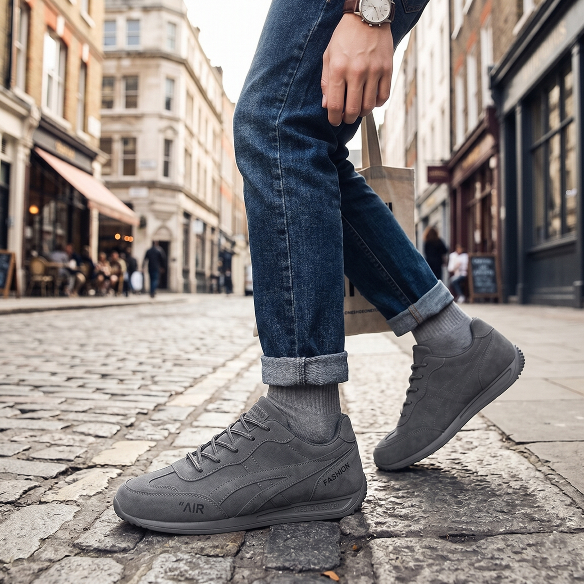 🔥 ¡Oferta especial de hoy con un 60% de descuento 🎁 Zapatos ortopédicos para caminar de hombre ✅ Transpirables y antideslizantes - ¡Dile adiós al dolor de pies y disfruta de comodidad todo el día!