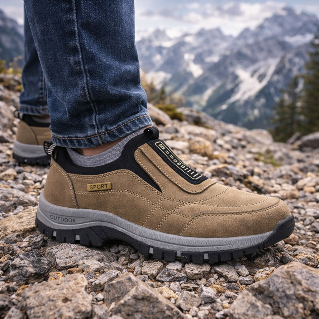 🔥 ¡Oferta especial de hoy: 50 % de descuento! 👞 Zapatos ortopédicos de ante de alta calidad para hombre ✅ Alivian el dolor de pies ✅ Soporte para el arco plantar: comodidad durante todo el día