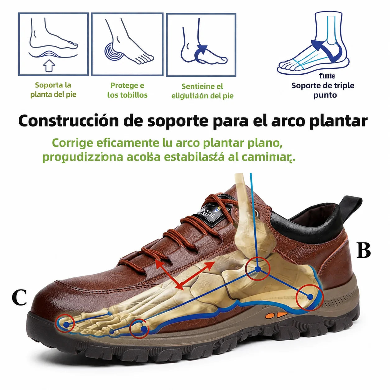 KEENPE® – Zapatos de piel auténtica cosidos a mano, cómodos y antideslizantes para el día a día