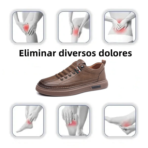 🔥Zapatos ortopédicos cosidos a mano de piel de becerro australiana👞✅Soporte para el arco del pie: alivia el dolor de pies✅Imprescindibles para hombres: impermeables y antideslizantes✅