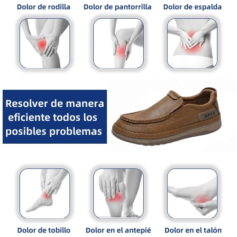 🎉 ¡Sconto del 50% hoy! 👞 Zapatos de cuero para hombre de uso diario 🐂 Hechos de piel de vacuno australiana de alta calidad ✅ Transpirables y ligeros 🦶 Soporte del arco plantar y eficaz absorción de impactos ✅ Ideales para caminar todo el día sin moles