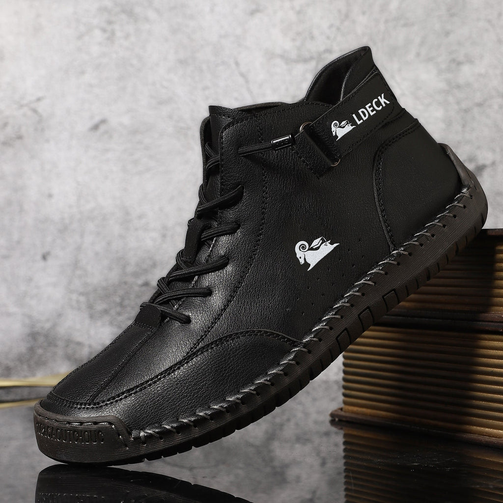 🐂 Scarpe da uomo in pelle di vitello prodotte in Australia 👞 Cucite a mano, facili da indossare e da togliere ✅ Supporto dell'arco plantare, sollievo dal dolore - camminare confortevole