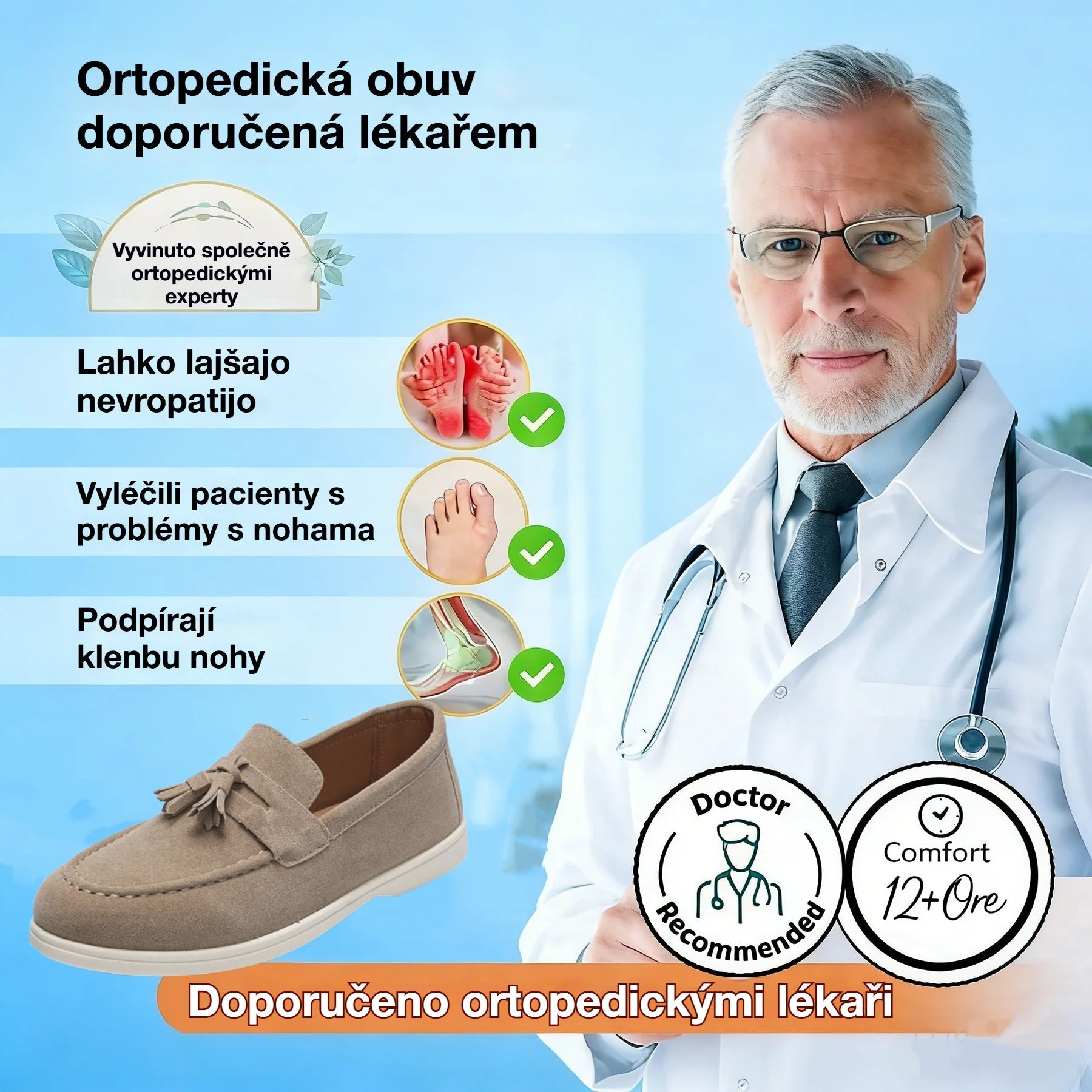 Rooren® – Ergonomicky navržená lékařská ortopedická obuv, která ulevuje od bolesti zad, kloubů a nohou.