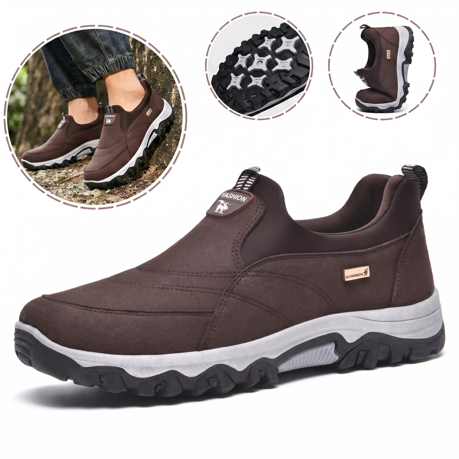 Zapatos ortopédicos de ante cómodos: suaves y cómodos, con una sujeción excelente. Alivian el dolor de pies.