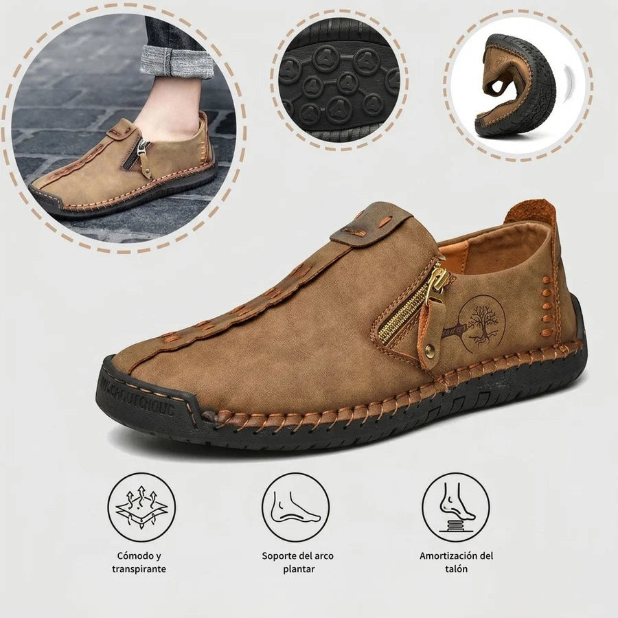 🎉 ¡Último día! ¡50% de descuento! ✅ Zapatos ortopédicos diseñados para personas con problemas en los pies, hechos de piel de becerro australiana. 👞 Proporcionan soporte para el arco del pie y alivian el dolor de espalda, articulaciones y pies.