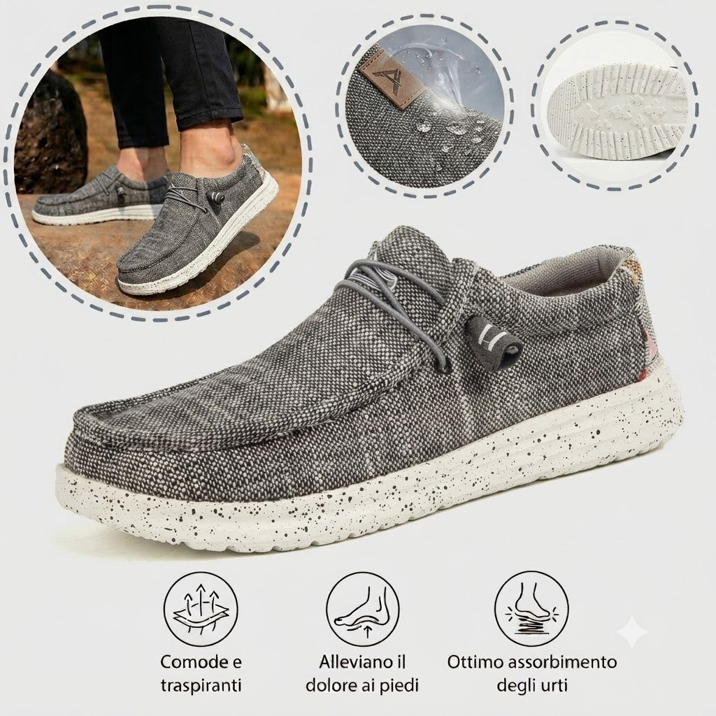 🎉 ¡Oferta por tiempo limitado! 👞 Zapatos casuales de verano para hombre  | Ultraligeros y transpirables  ✅ Diseño slip-on, fáciles de poner y quitar  👣 Suela suave y antideslizante  🚶 Con soporte para el arco para caminar cómodamente todo el día