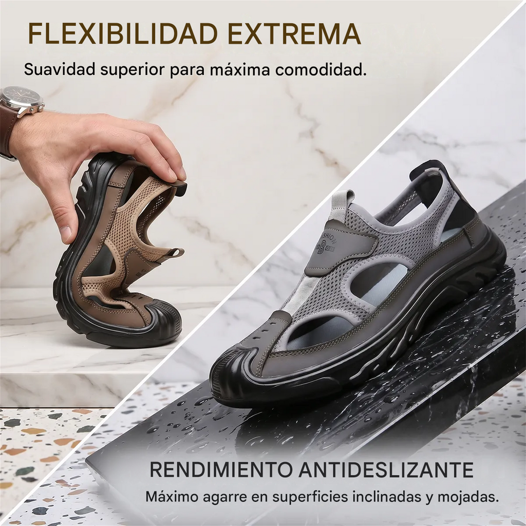 🔥 Oferta por tiempo limitado 🦶 Sandalias para hombre ✅, cómodas y transpirables, antideslizantes + soporte para el arco del pie. La elección perfecta para tus paseos de verano 👣