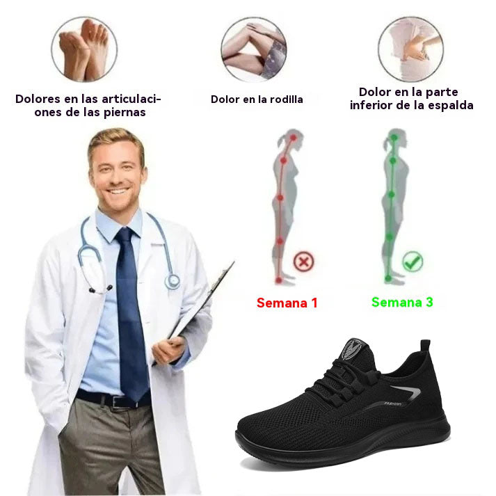 Coesses® | ¡50% de descuento hoy! ¡No te lo pierdas! Zapatillas informales transpirables, suaves y antideslizantes con diseño ergonómico.