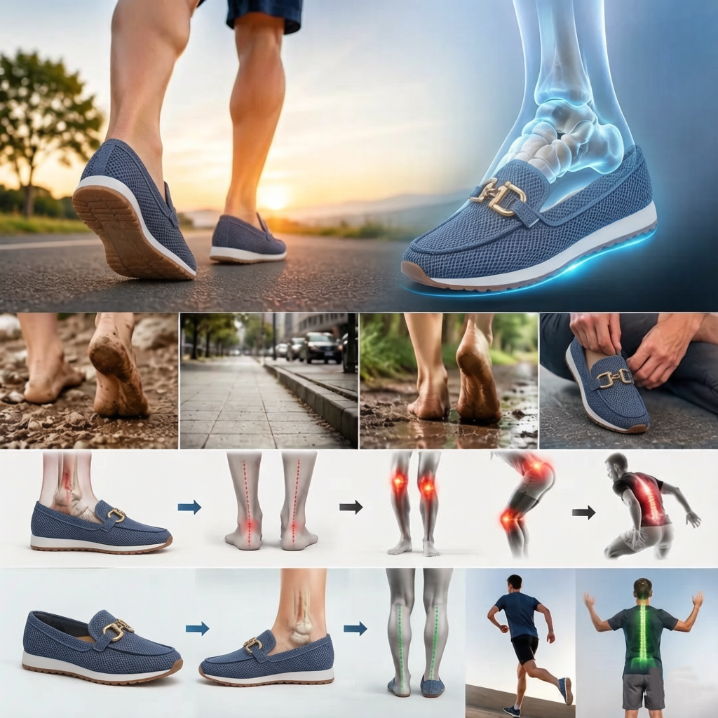 🎉 ¡Precio exclusivo para socios! Zapatos correctores para caminar, ideales para personas de mediana y avanzada edad: ¡sus suelas suaves garantizan una pisada cómoda durante todo el día!