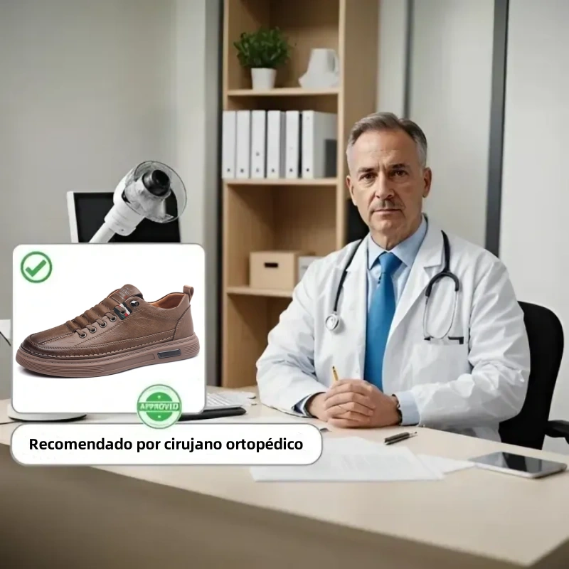 🔥Zapatos ortopédicos cosidos a mano de piel de becerro australiana👞✅Soporte para el arco del pie: alivia el dolor de pies✅Imprescindibles para hombres: impermeables y antideslizantes✅