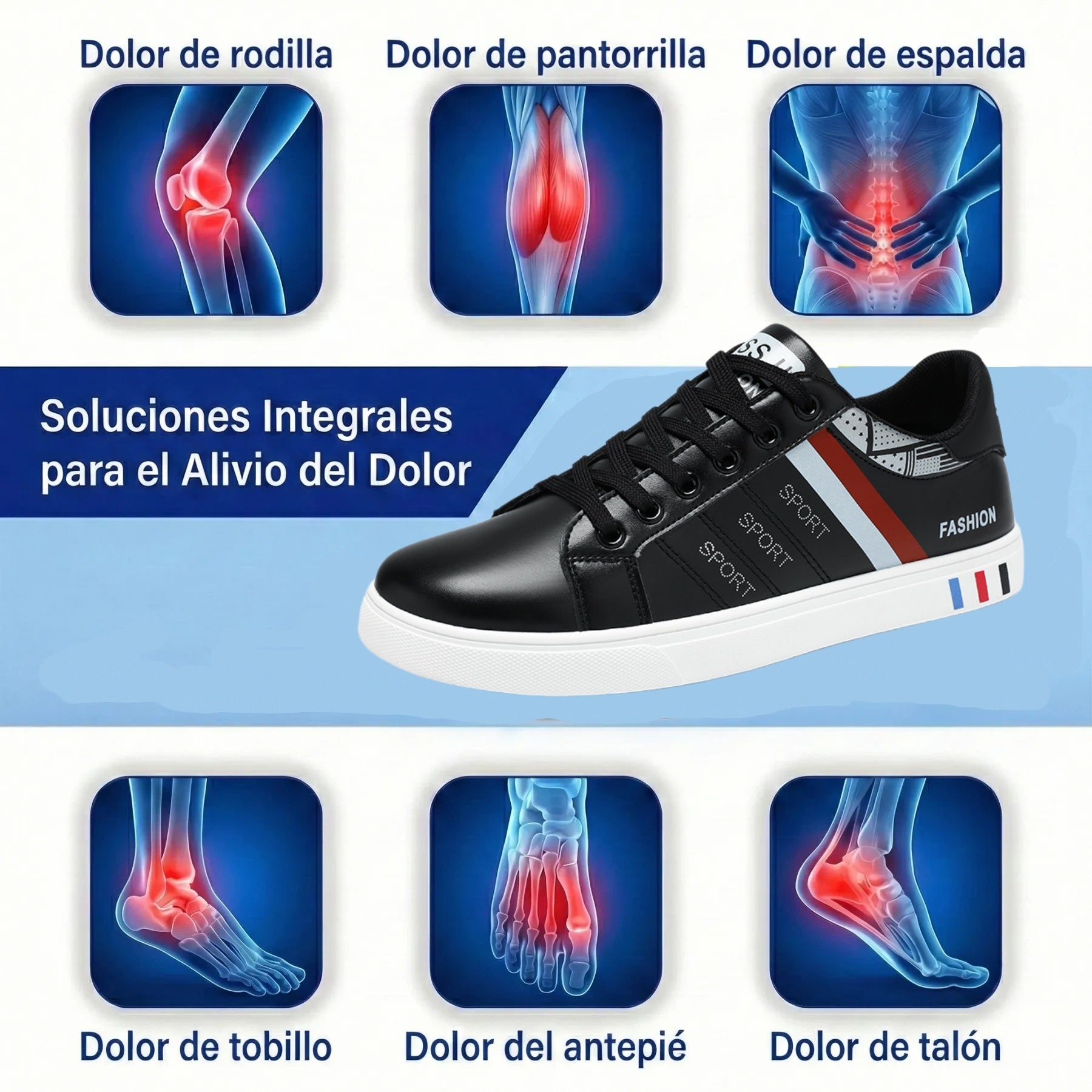 🎁 ¡Último día para disfrutar de un 50% de descuento! | Zapatos ergonómicos de piel auténtica de primera calidad 👞 Antideslizantes e impermeables ✅ Unisex (Calcetines ortopédicos incluidos)