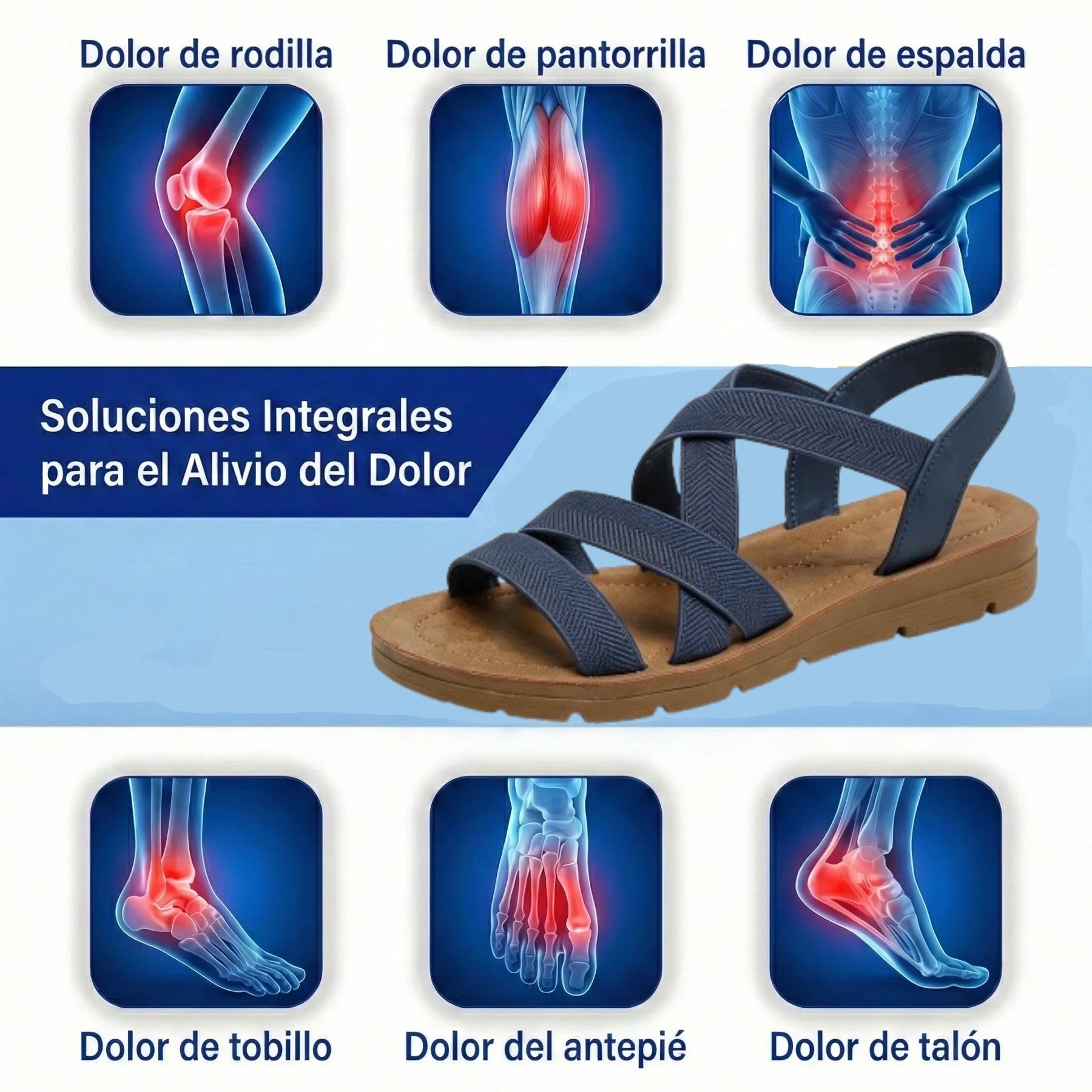 Sandalias ortopédicas biomecánicas: con soporte para el arco plantar que ayuda a aliviar el dolor de pies, estabilizar el talón y reducir la inestabilidad al caminar