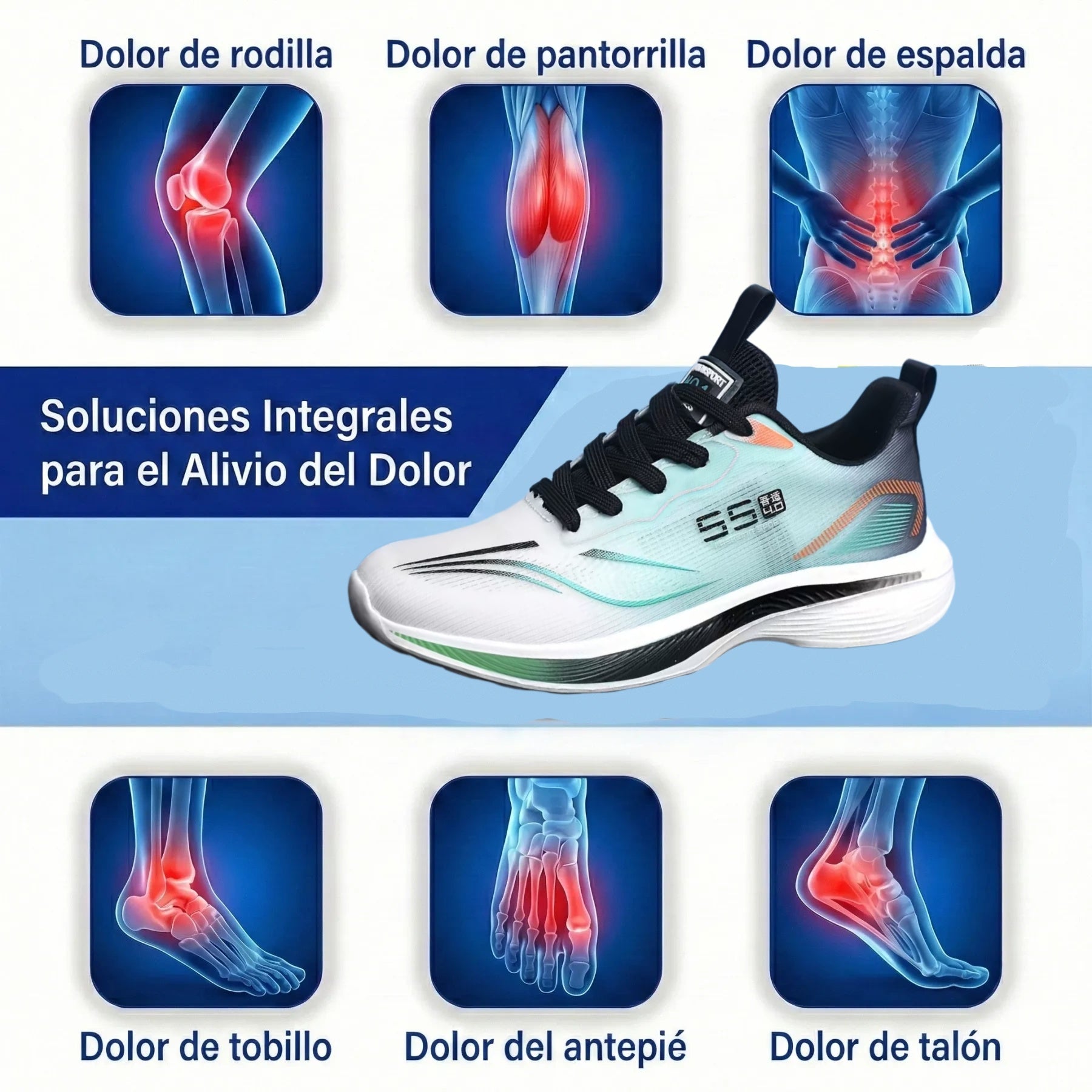 🎁¡Último día para aprovechar el 50% de descuento! ¡No te pierdas la oportunidad! ⏰Alivia el dolor de pies y la fascitis: Zapatillas deportivas ortopédicas cómodas y ligeras