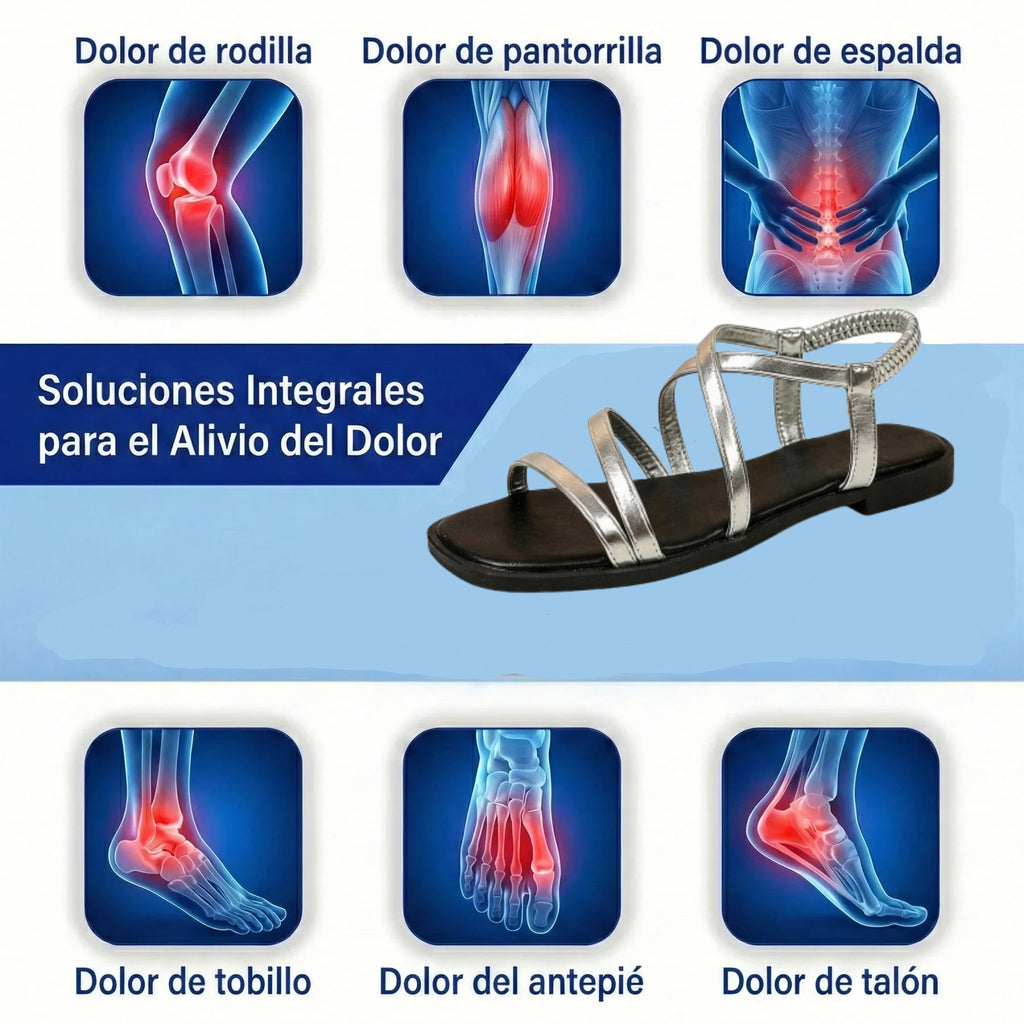 Sandalias ortopédicas ergonómicas — Con soporte para el arco que ayuda a aliviar el dolor de pies, estabilizar el talón y reducir la inestabilidad al caminar