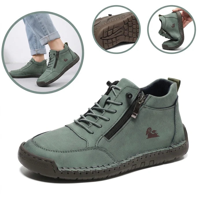 【🎁50% de descuento hoy - ¡No te lo pierdas!】Zapatos ortopédicos de diseño ergonómico - Piel de alta calidad + Cosidos a mano 👞