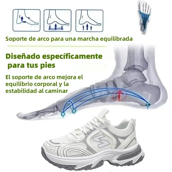 🎁 ¡Último día para aprovechar el 70% de descuento! ¡No te pierdas esta oportunidad! ⏰ Alivia el dolor de pies y la fascitis: zapatos ortopédicos cómodos, antideslizantes y transpirables.