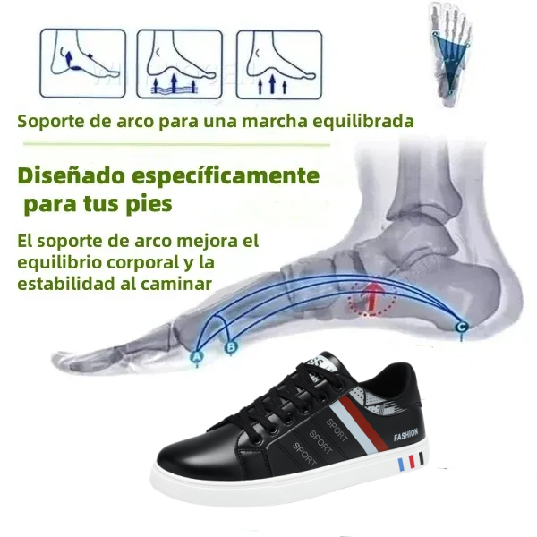 🎁 ¡Último día para disfrutar de un 50% de descuento! | Zapatos ergonómicos de piel auténtica de primera calidad 👞 Antideslizantes e impermeables ✅ Unisex (Calcetines ortopédicos incluidos)