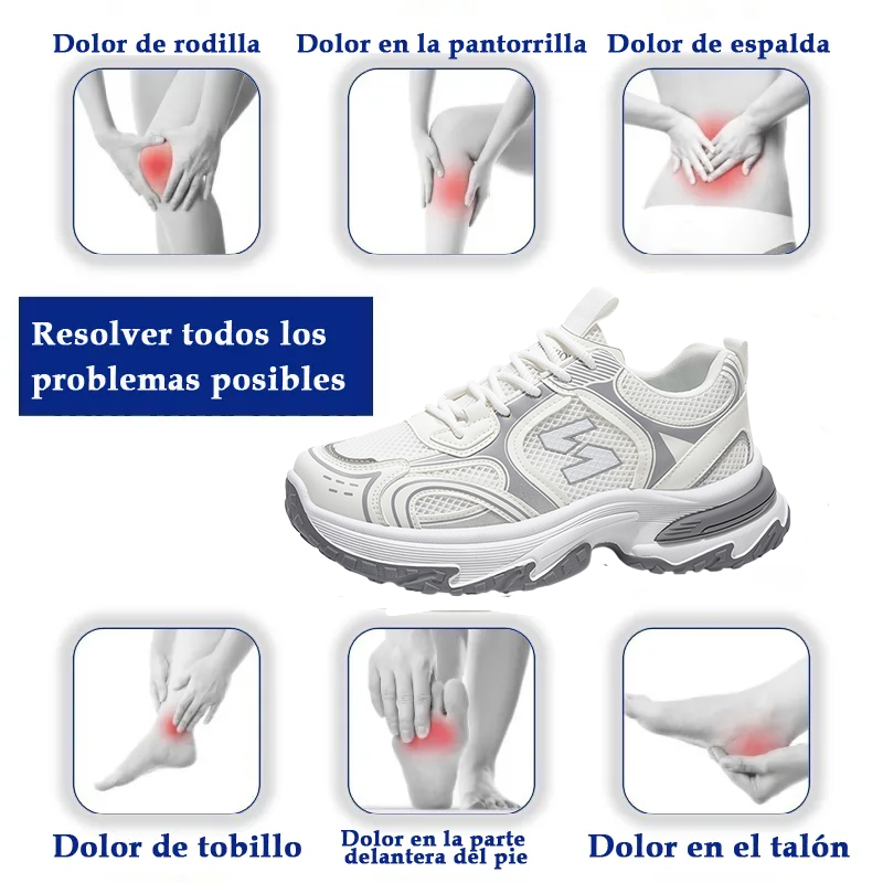 🎁 ¡Último día para aprovechar el 70% de descuento! ¡No te pierdas esta oportunidad! ⏰ Alivia el dolor de pies y la fascitis: zapatos ortopédicos cómodos, antideslizantes y transpirables.