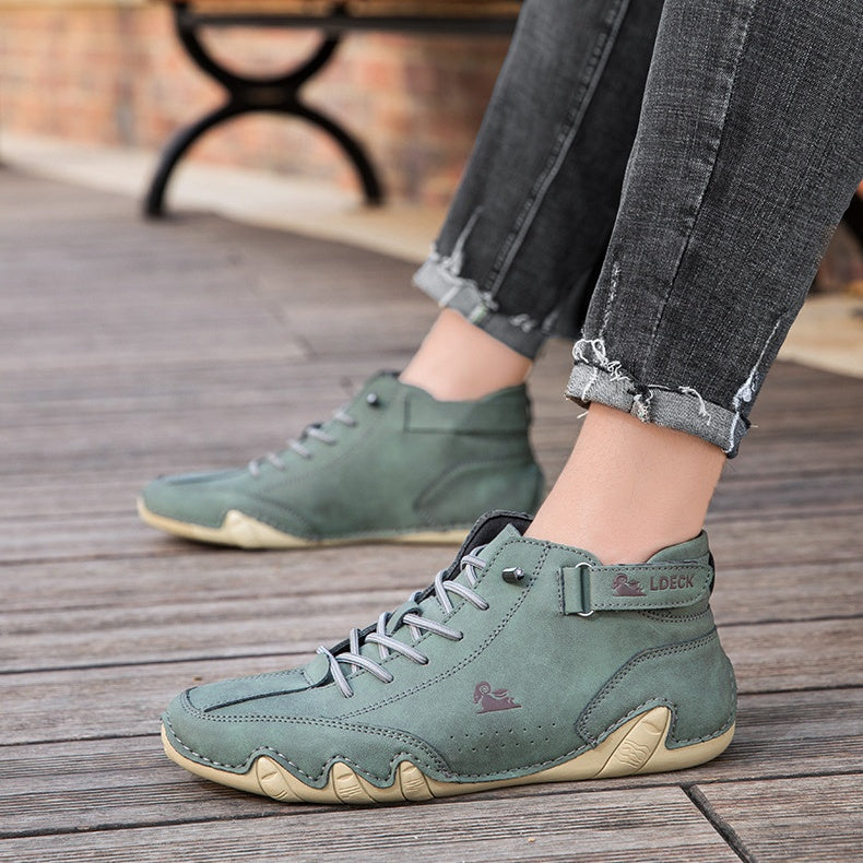 (🔥50% de descuento hoy - ¡No te lo pierdas! ⏰) Zapatos casuales KEENPE® hechos a mano, suaves y cómodos, antideslizantes e impermeables, con diseño ergonómico para aliviar el dolor de pies. Unisex.