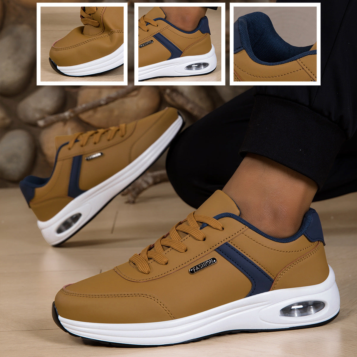 Zapatos ortopédicos cómodos: con soporte para el arco del pie, que alivian el dolor; ligeros, con amortiguación y exterior de piel impermeable.