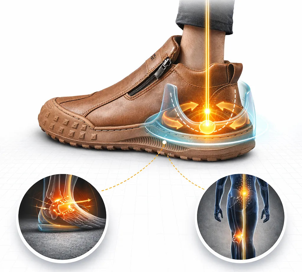 (🎉Último día para aprovechar el descuento del 40 %, ¡no te lo pierdas!) 🐂Zapatos ortopédicos para hombre, confeccionados en piel de becerro australiana👞 Piel ✅Cosidos a mano, soporte plantar: caminata cómoda, alivian el dolor