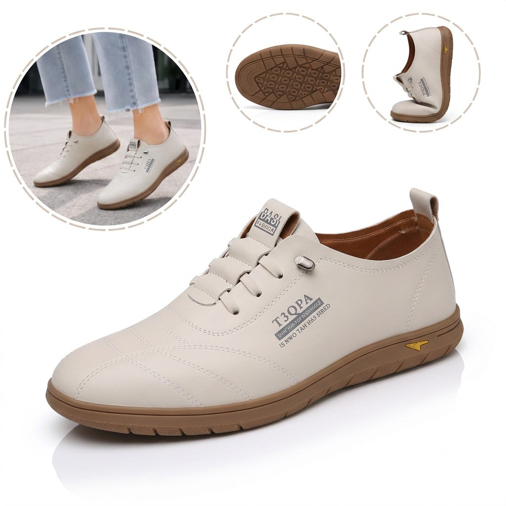 Zapatos ergonómicos ortopédicos de piel: piel de vacuno italiana de primera calidad, soporte para el arco, estabilidad en el talón y alivio del dolor en los pies
