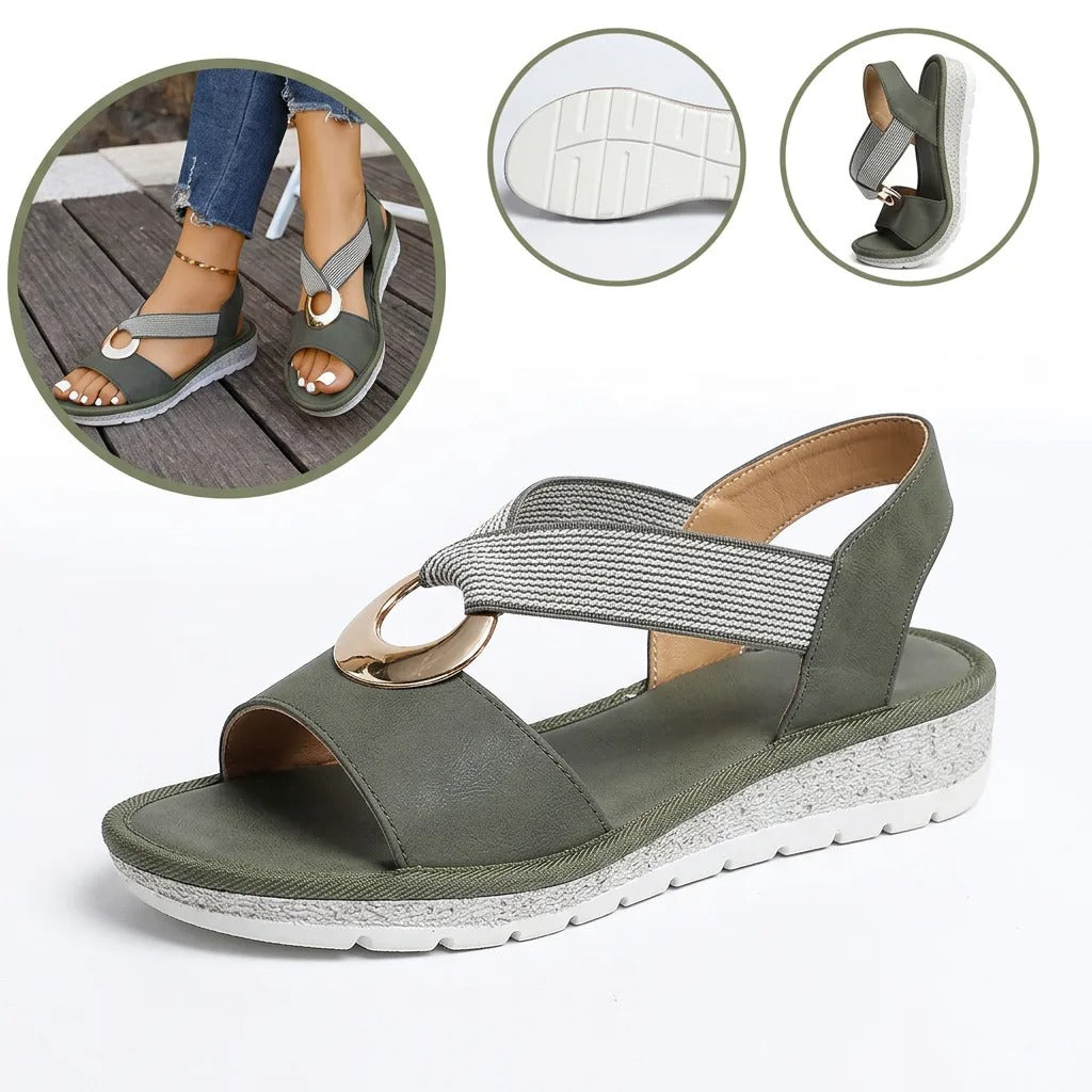 Sandalias ortopédicas ergonómicas — Con soporte para el arco que ayuda a aliviar el dolor de pies, estabilizar el talón y reducir la inestabilidad al caminar