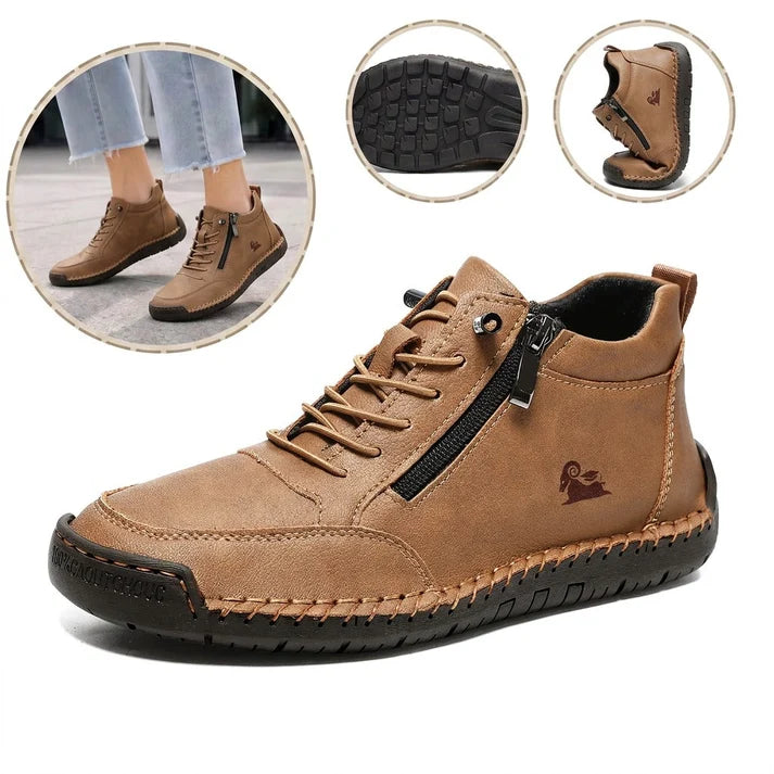【🎁50% de descuento hoy - ¡No te lo pierdas!】Zapatos ortopédicos de diseño ergonómico - Piel de alta calidad + Cosidos a mano 👞