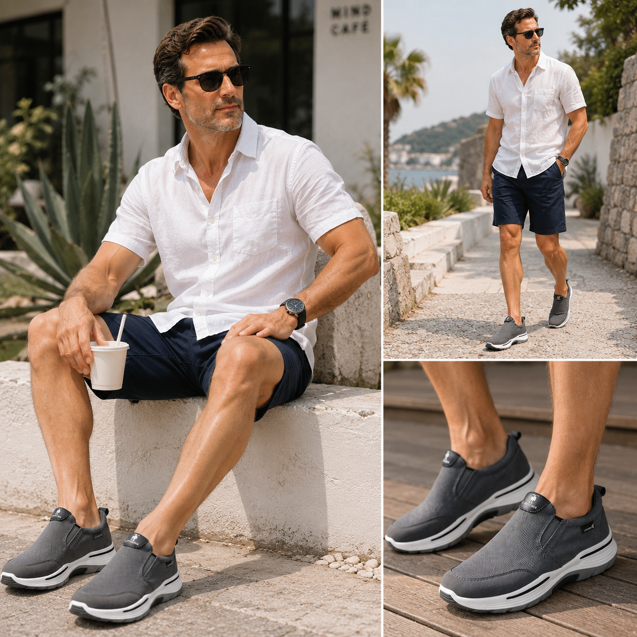 🔥 Zapatos ortopédicos de diseño ergonómico ⏰ Zapatos de lona ligeros y transpirables 👞 Proporcionan soporte para el arco para caminar sin dolor