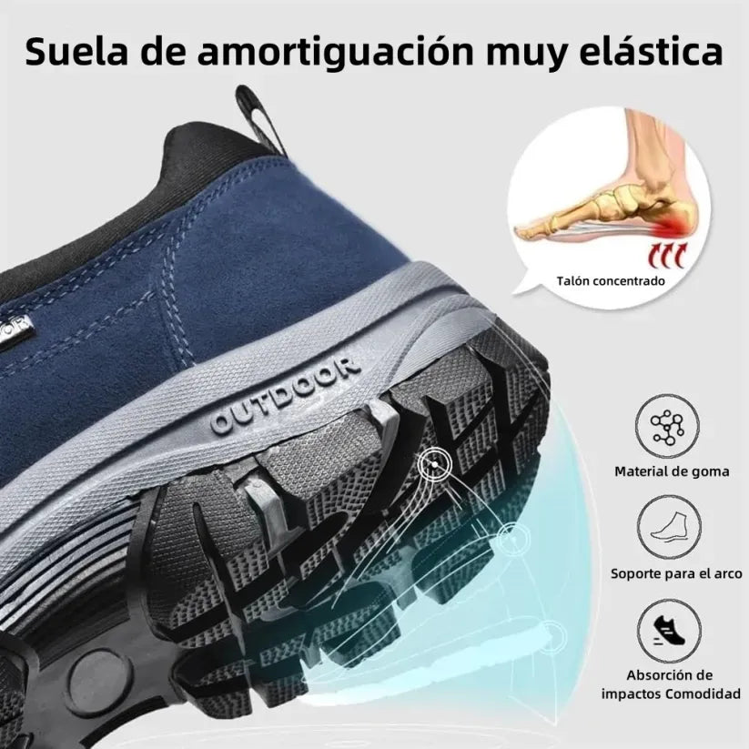 🔥 ¡Oferta especial de hoy: 50 % de descuento! 👞 Zapatos ortopédicos de ante de alta calidad para hombre ✅ Alivian el dolor de pies ✅ Soporte para el arco plantar: comodidad durante todo el día