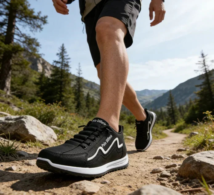 🎁Último día para disfrutar de un descuento del 50 %: ¡no te lo pierdas!⏰Fabricados en piel de ternero australiano🐂Soporte para el pie: alivia el dolor de pies✅Impermeables y antideslizantes, cómodos para caminar.