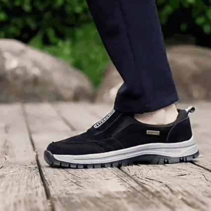 🔥 50% de descuento - ¡No te lo pierdas! 🦶Zapatos de Exterior ASSNAS para Hombre | Soporte de Arco Avanzado, Gamuza Antideslizante y Confort Total