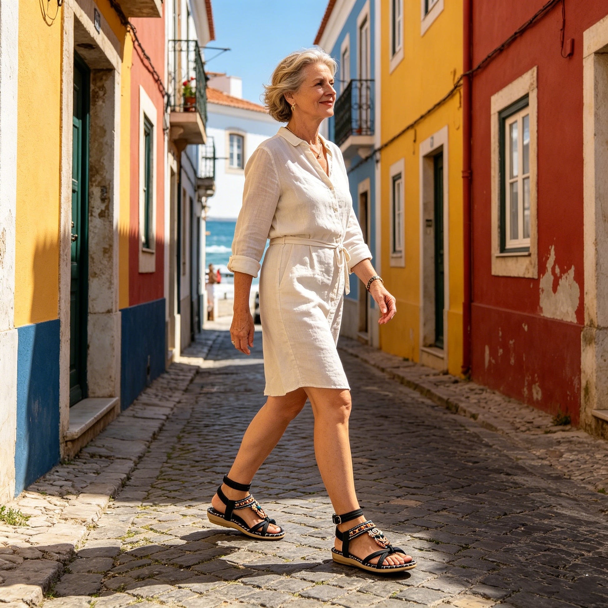 [🎁Dnes za poloviční cenu! Nenechte si to ujít!] Ergonomicky tvarované ortopedické sandály: chůze bez bolesti. 👞Zaručují větší pohodlí při chůzi.