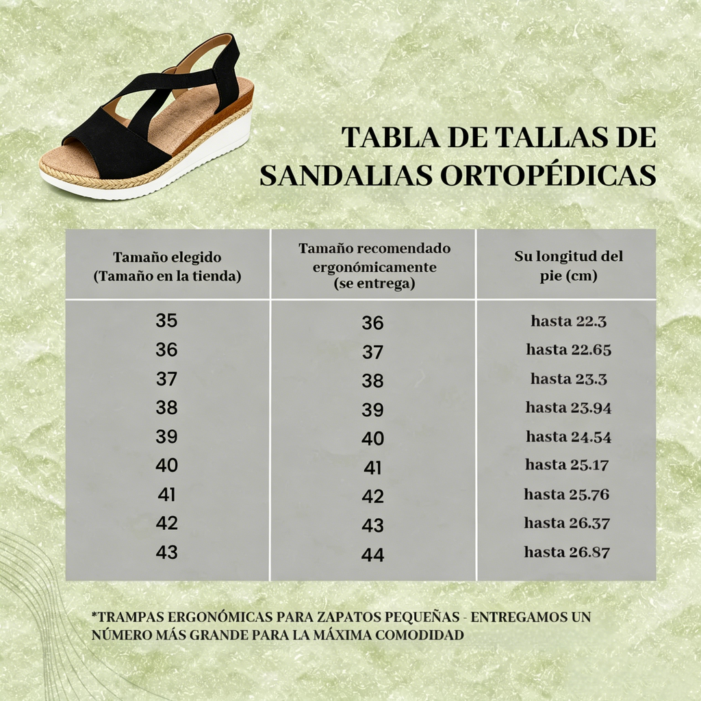 Sandalias ortopédicas- sandalias ergonómicas para aliviar el dolor para mujer.