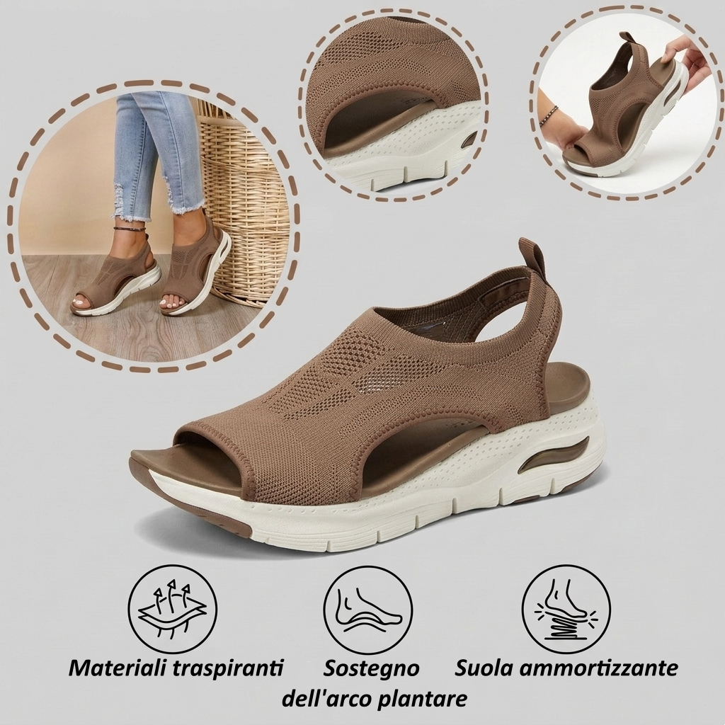 【⏰¡Último día, 50% de descuento! ¡No te lo pierdas!】Sandalias ortopédicas ergonómicas con absorción de impactos, ✅️Sandalias ortopédicas saludables diseñadas específicamente para mujeres europeas.