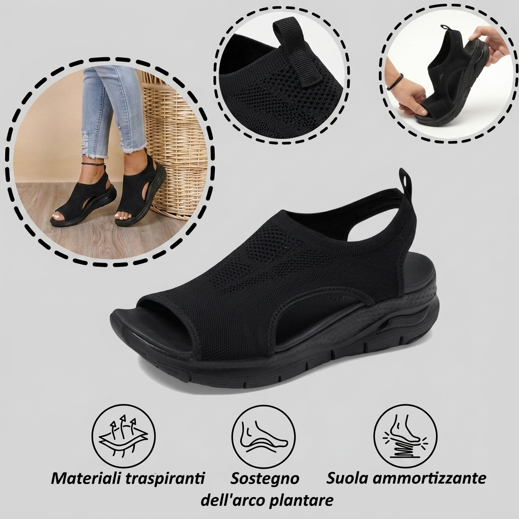 【⏰¡Último día, 50% de descuento! ¡No te lo pierdas!】Sandalias ortopédicas ergonómicas con absorción de impactos, ✅️Sandalias ortopédicas saludables diseñadas específicamente para mujeres europeas.