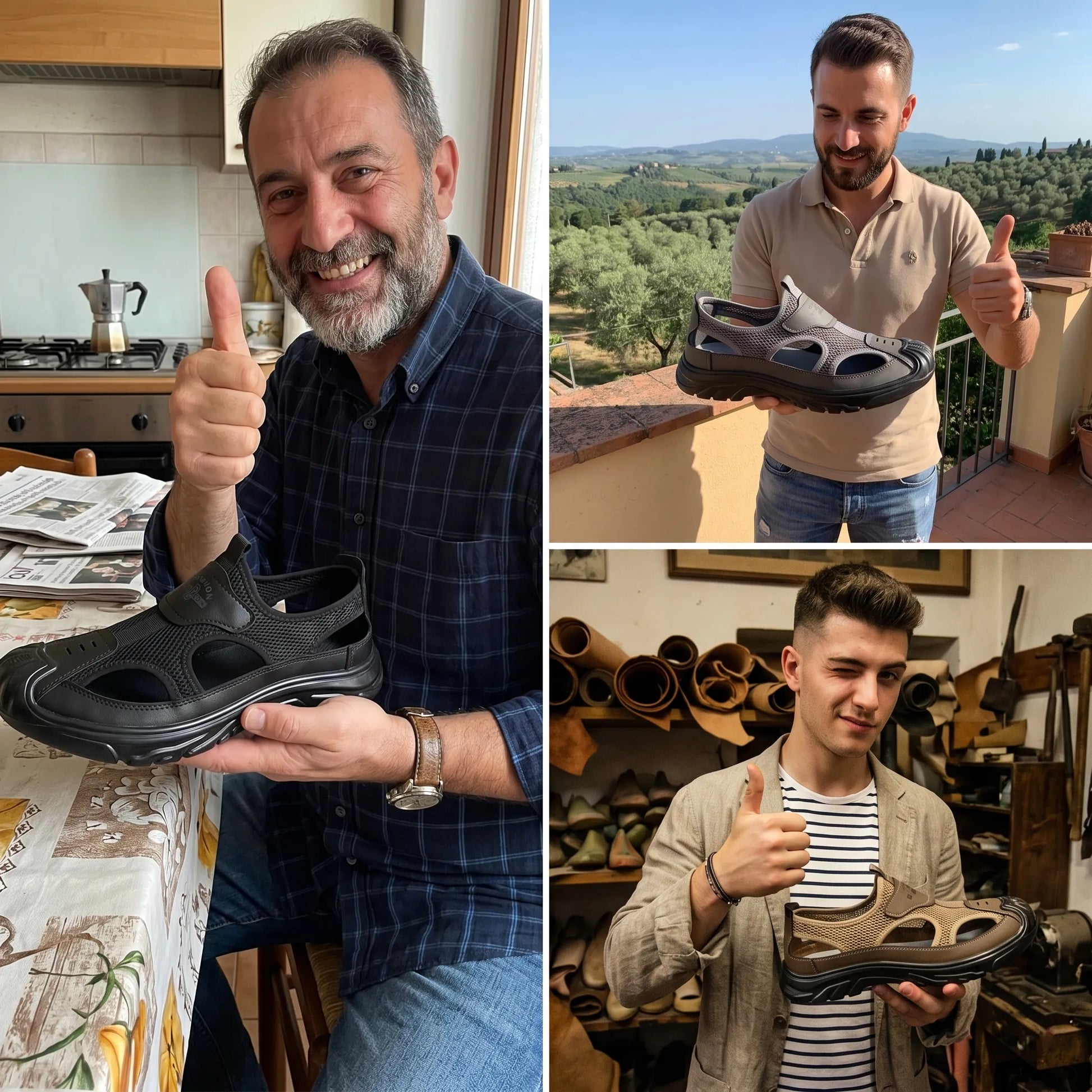🔥 Oferta por tiempo limitado 🦶 Sandalias para hombre ✅, cómodas y transpirables, antideslizantes + soporte para el arco del pie. La elección perfecta para tus paseos de verano 👣