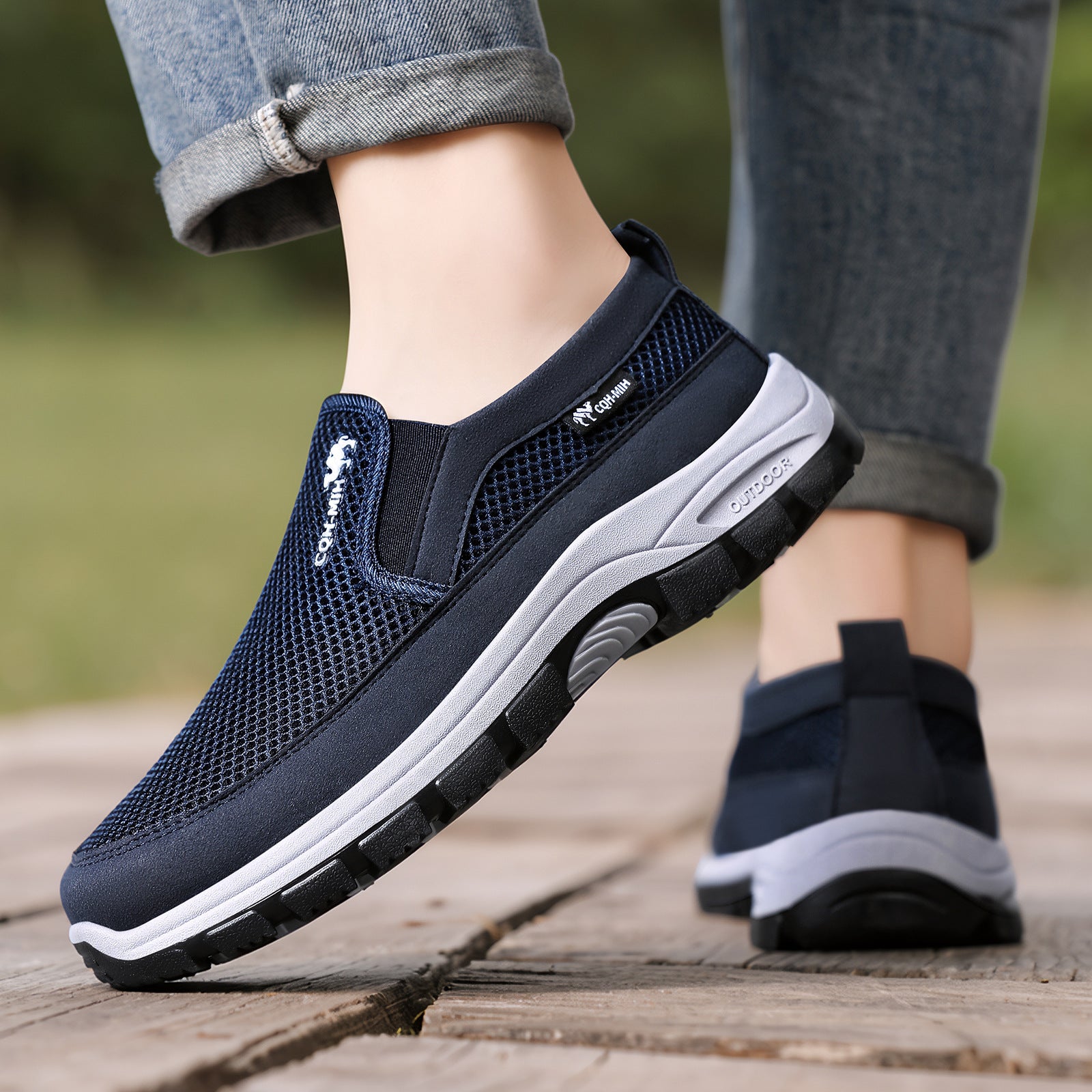 🔥 ¡50% de descuento hoy! 👞 Zapatos cómodos para caminar para hombre ✅ Alivian el dolor de pies ✅ Ligeros y transpirables, cómodos para caminar todo el día.