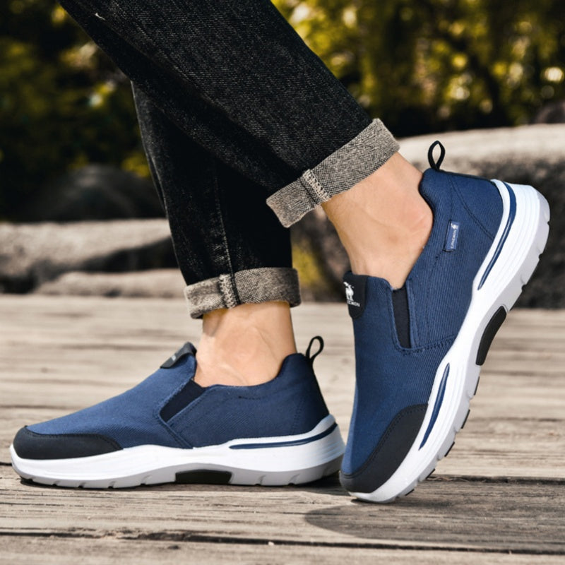 🔥 Zapatos ortopédicos de diseño ergonómico ⏰ Zapatos de lona ligeros y transpirables 👞 Proporcionan soporte para el arco para caminar sin dolor