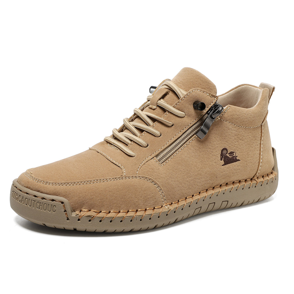 (🔥 50% de descuento - ¡No te lo pierdas!) Zapatos de piel de becerro seleccionados - Zapatos ortopédicos - 👞 - Duraderos, antideslizantes e impermeables (soporte de arco, alivio del dolor, unisex)
