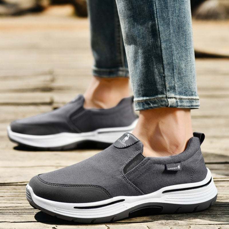 🔥 Zapatos ortopédicos de diseño ergonómico ⏰ Zapatos de lona ligeros y transpirables 👞 Proporcionan soporte para el arco para caminar sin dolor