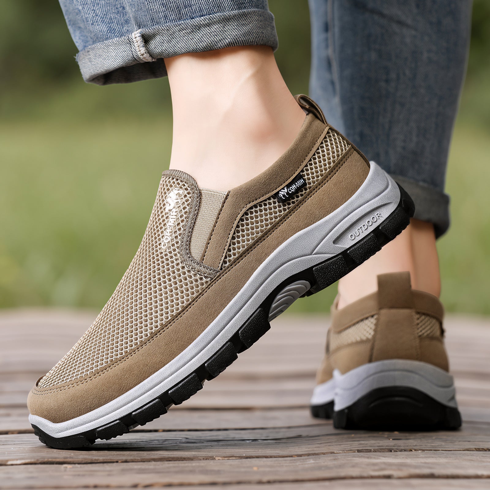 🔥 ¡50% de descuento hoy! 👞 Zapatos cómodos para caminar para hombre ✅ Alivian el dolor de pies ✅ Ligeros y transpirables, cómodos para caminar todo el día.