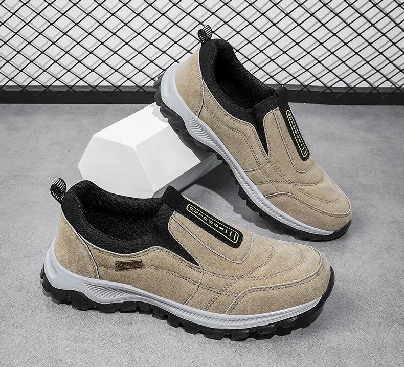 🔥 ¡Oferta especial de hoy: 50 % de descuento! 👞 Zapatos ortopédicos de ante de alta calidad para hombre ✅ Alivian el dolor de pies ✅ Soporte para el arco plantar: comodidad durante todo el día