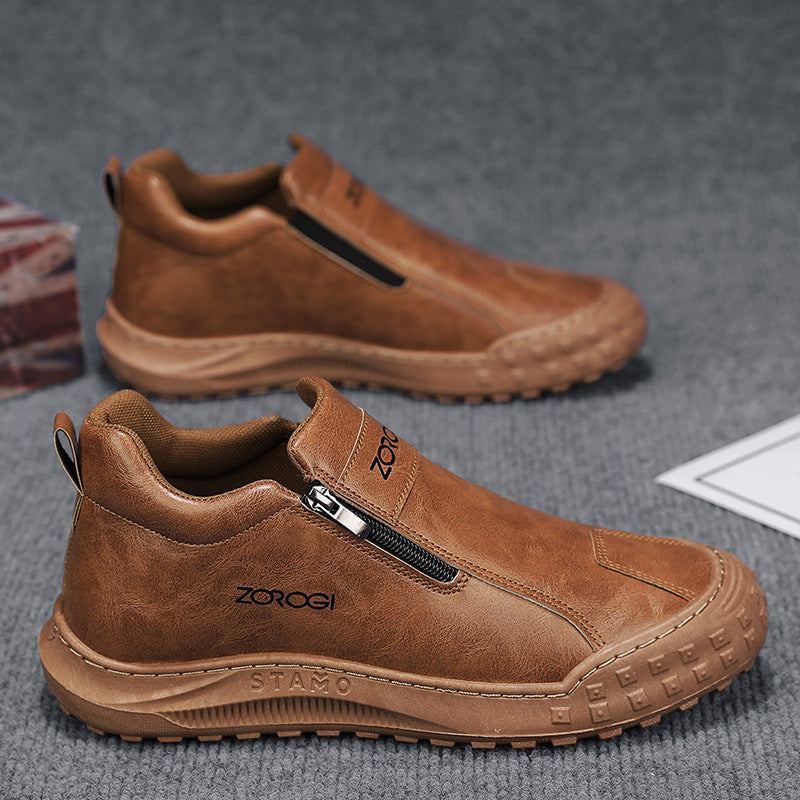 ⏰ Compra uno y llévate otro gratis 🔥 Zapatos de hombre de cuero genuino hechos a mano 🐂 Cómodos para largas caminatas | Soporte resistente ✅ Varios tamaños disponibles