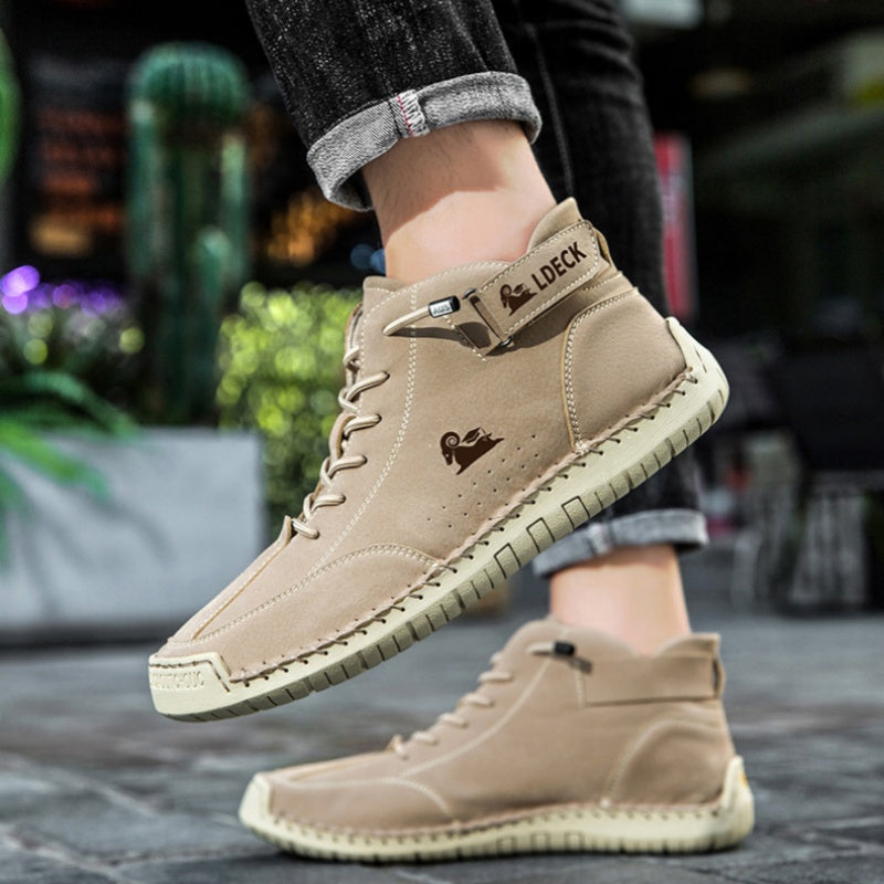 🐂 Scarpe da uomo in pelle di vitello prodotte in Australia 👞 Cucite a mano, facili da indossare e da togliere ✅ Supporto dell'arco plantare, sollievo dal dolore - camminare confortevole