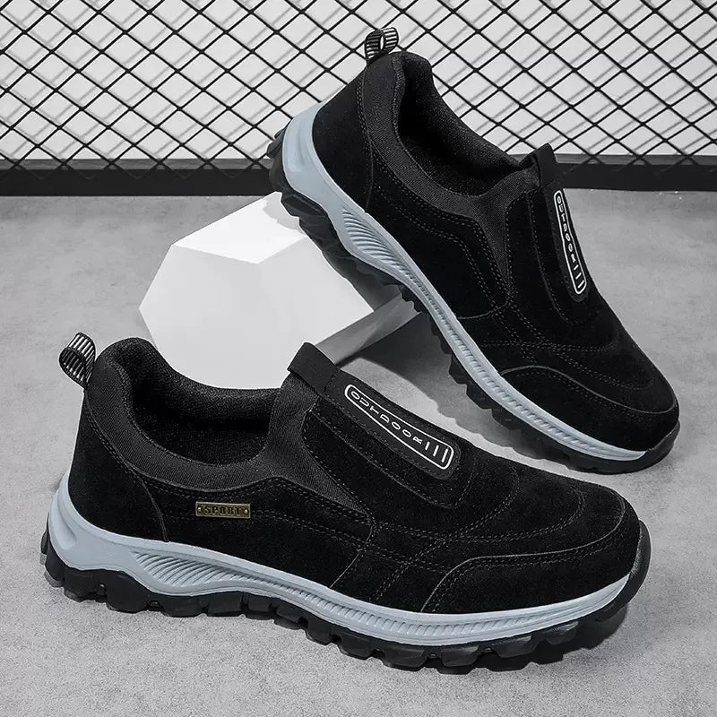 🔥 ¡Oferta especial de hoy: 50 % de descuento! 👞 Zapatos ortopédicos de ante de alta calidad para hombre ✅ Alivian el dolor de pies ✅ Soporte para el arco plantar: comodidad durante todo el día