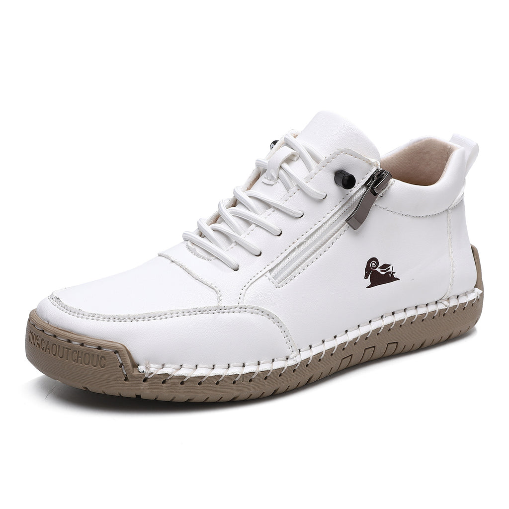 (🔥 50% de descuento - ¡No te lo pierdas!) Zapatos de piel de becerro seleccionados - Zapatos ortopédicos - 👞 - Duraderos, antideslizantes e impermeables (soporte de arco, alivio del dolor, unisex)